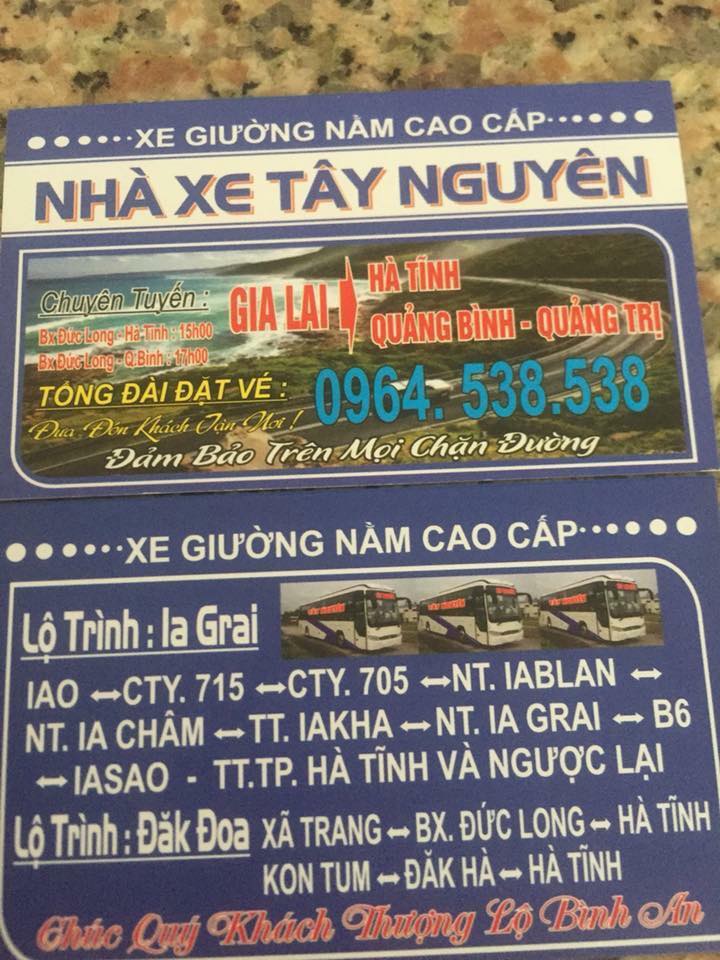 Tây Nguyên xe khách Quảng Trị đi Kon Tum