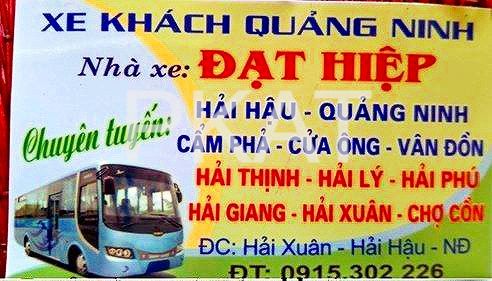 Đạt Hiệp nhà xe Nam Định Quảng Ninh