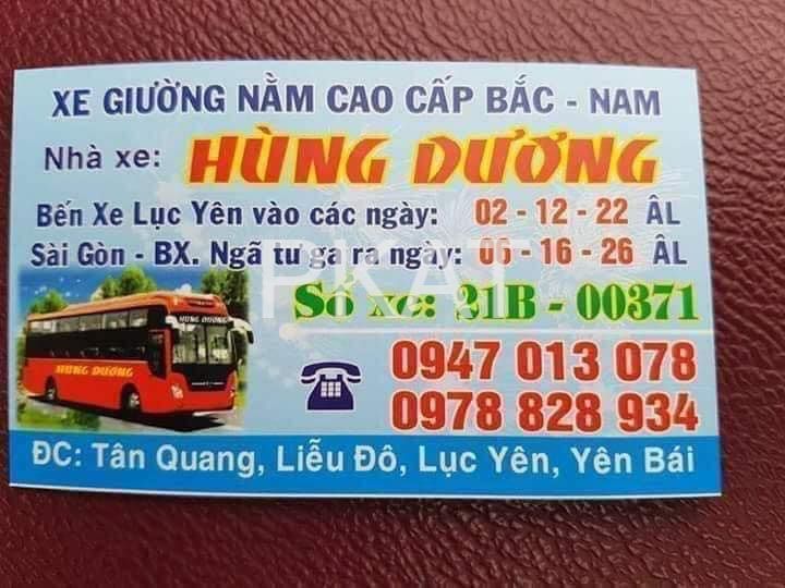 Hùng Dương hãng xe khách Bình Dương Yên Bái nguồn facebook