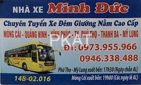 Số điện thoại nhà xe Quảng Ninh Phú Thọ Minh Đức