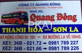 Nhà xe Quang Đông Quảng Ninh Thanh Hóa chất lượng