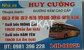 Xe khách Quảng Ninh Tuyên Quang Huy Cường