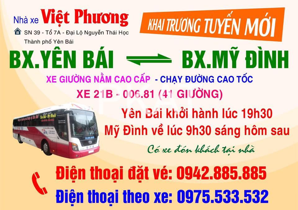 Xe Việt Phương Yên Bái Giáp Bát